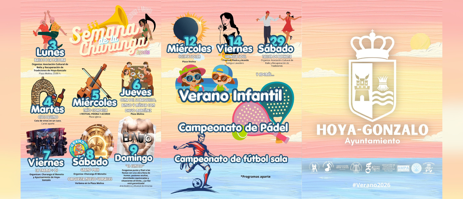 Actividades Verano Cultural 2026 Agosto